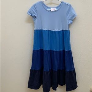 Hannah Anderson Blue Color Block Dress